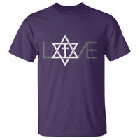 Love Jewish Messianic Christian Cross Star Of David T Shirt - Wonder Print Shop