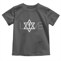 Love Jewish Messianic Christian Cross Star Of David Toddler T Shirt - Wonder Print Shop