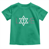 Love Jewish Messianic Christian Cross Star Of David Toddler T Shirt - Wonder Print Shop