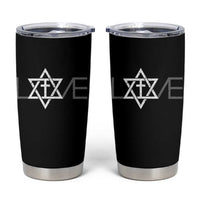 Love Jewish Messianic Christian Cross Star Of David Tumbler Cup - Wonder Print Shop