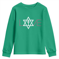 Love Jewish Messianic Christian Cross Star Of David Youth Sweatshirt - Wonder Print Shop