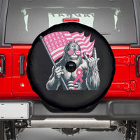 Funny Bigfoot Breast Cancer Awareness Spare Tire Cover Sasquatch Pink Ribbon - Wonder Print Shop