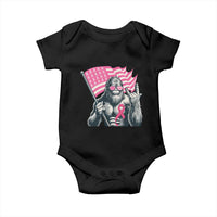 Funny Bigfoot Breast Cancer Awareness Baby Onesie Sasquatch Pink Ribbon - Wonder Print Shop