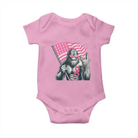 Funny Bigfoot Breast Cancer Awareness Baby Onesie Sasquatch Pink Ribbon - Wonder Print Shop