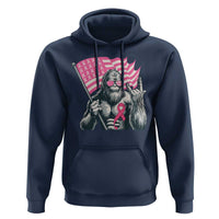 Funny Bigfoot Breast Cancer Awareness Hoodie Sasquatch Pink Ribbon - Wonder Print Shop