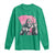 Funny Bigfoot Breast Cancer Awareness Long Sleeve Shirt Sasquatch Pink Ribbon - Wonder Print Shop