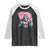 Funny Bigfoot Breast Cancer Awareness Raglan Shirt Sasquatch Pink Ribbon - Wonder Print Shop