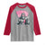 Funny Bigfoot Breast Cancer Awareness Raglan Shirt Sasquatch Pink Ribbon - Wonder Print Shop
