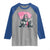 Funny Bigfoot Breast Cancer Awareness Raglan Shirt Sasquatch Pink Ribbon - Wonder Print Shop