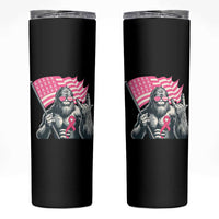 Funny Bigfoot Breast Cancer Awareness Skinny Tumbler Sasquatch Pink Ribbon - Wonder Print Shop