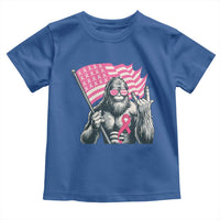 Funny Bigfoot Breast Cancer Awareness Toddler T Shirt Sasquatch Pink Ribbon - Wonder Print Shop