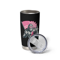 Funny Bigfoot Breast Cancer Awareness Tumbler Cup Sasquatch Pink Ribbon - Wonder Print Shop