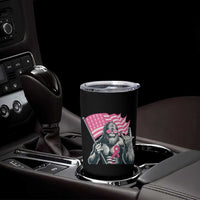 Funny Bigfoot Breast Cancer Awareness Tumbler Cup Sasquatch Pink Ribbon - Wonder Print Shop