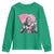 Funny Bigfoot Breast Cancer Awareness Youth Sweatshirt Sasquatch Pink Ribbon - Wonder Print Shop