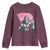 Funny Bigfoot Breast Cancer Awareness Youth Sweatshirt Sasquatch Pink Ribbon - Wonder Print Shop
