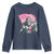 Funny Bigfoot Breast Cancer Awareness Youth Sweatshirt Sasquatch Pink Ribbon - Wonder Print Shop
