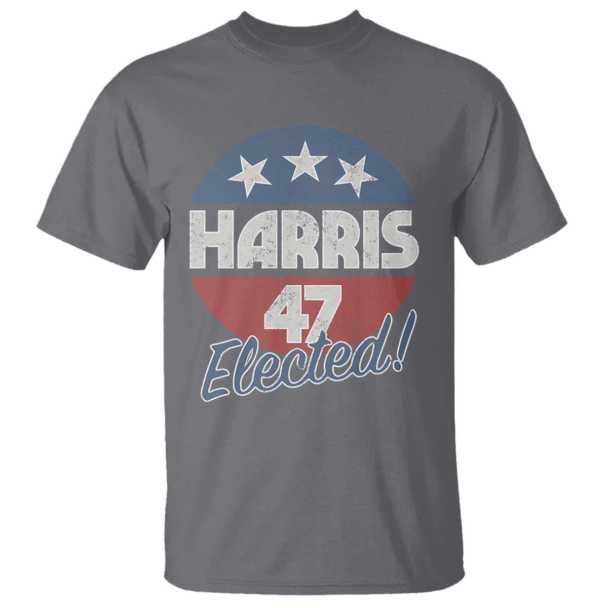 Harris For President T Shirt Harris Elected 47 American Flag - Wonder Print Shop