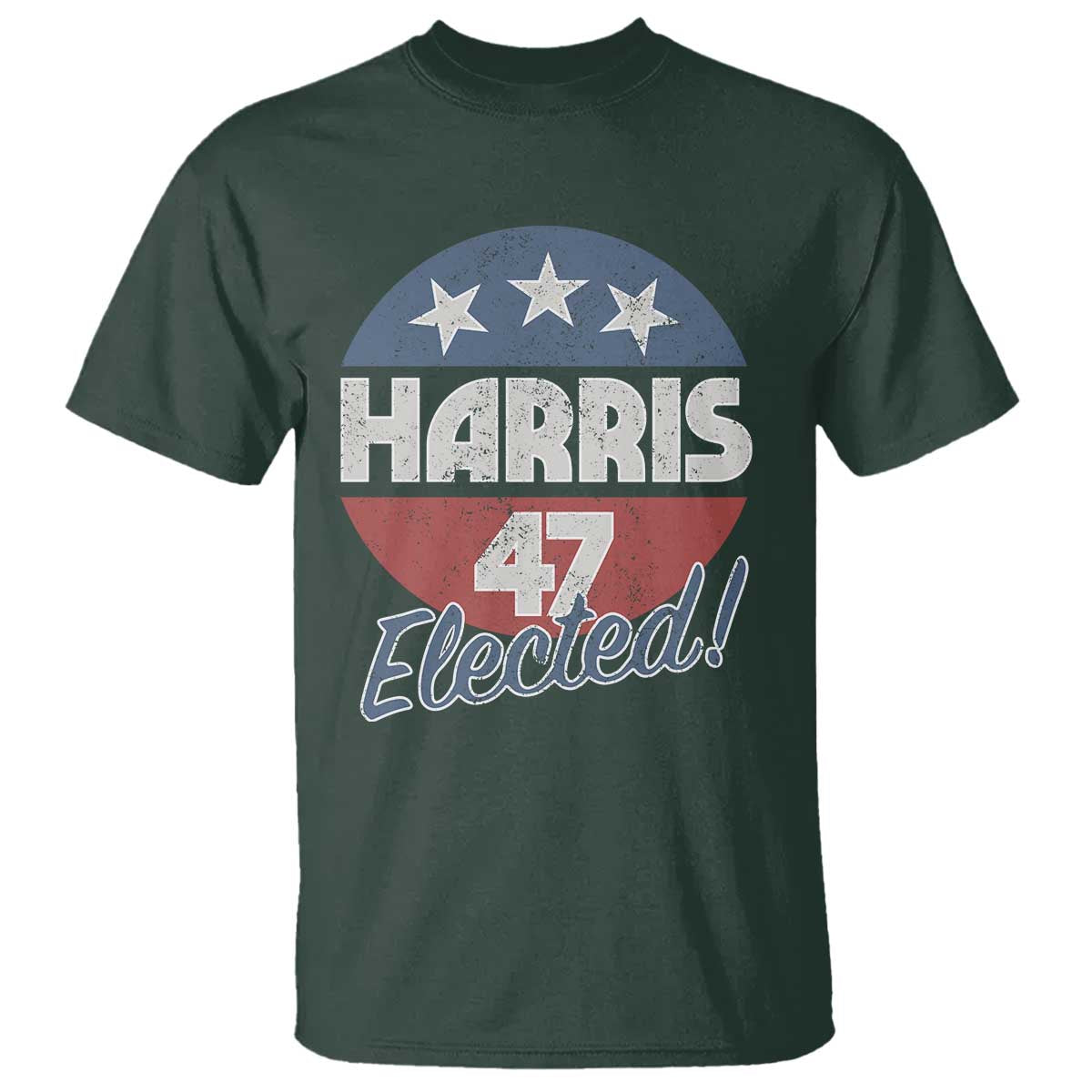 Harris For President T Shirt Harris Elected 47 American Flag - Wonder Print Shop