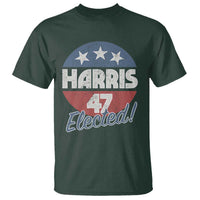 Harris For President T Shirt Harris Elected 47 American Flag - Wonder Print Shop