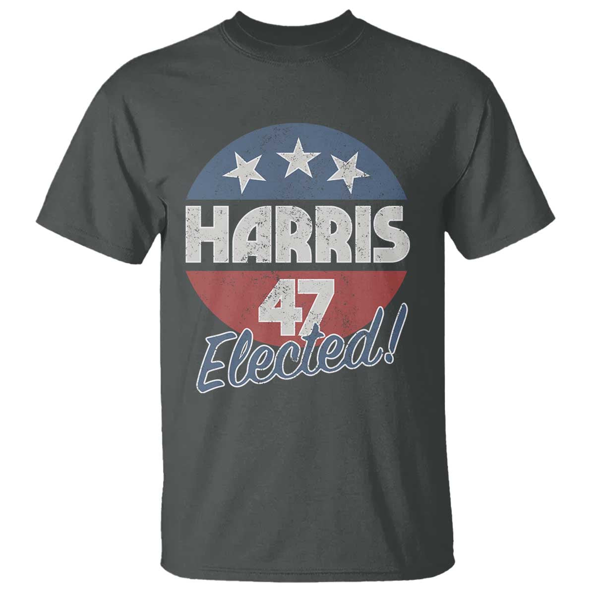 Harris For President T Shirt Harris Elected 47 American Flag - Wonder Print Shop
