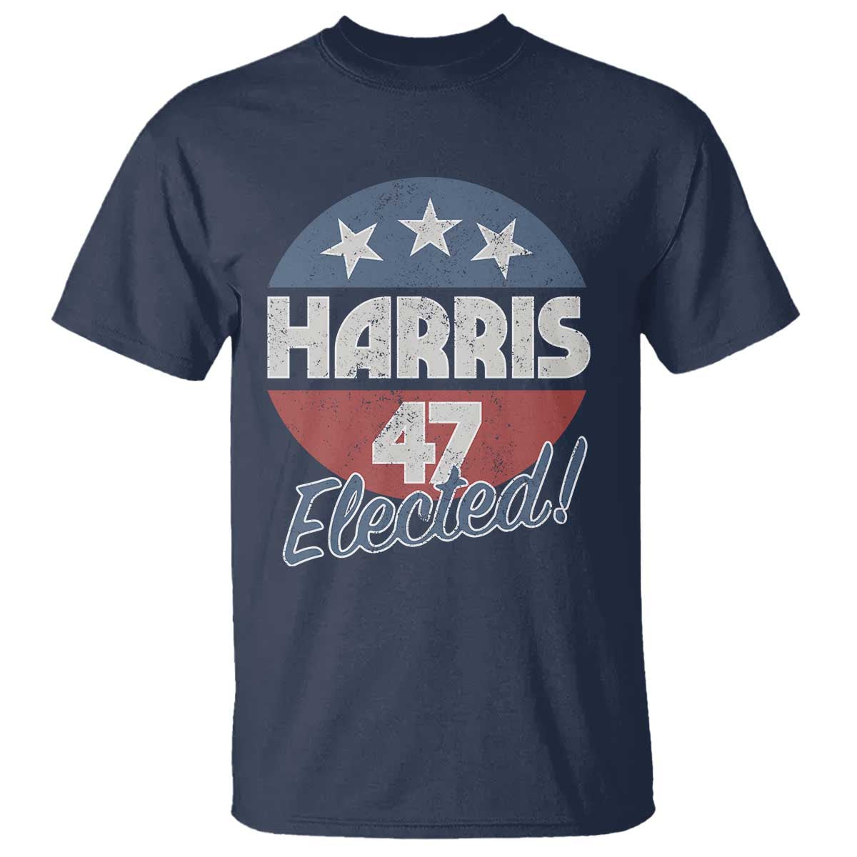 Harris For President T Shirt Harris Elected 47 American Flag - Wonder Print Shop