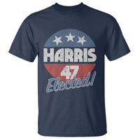 Harris For President T Shirt Harris Elected 47 American Flag - Wonder Print Shop
