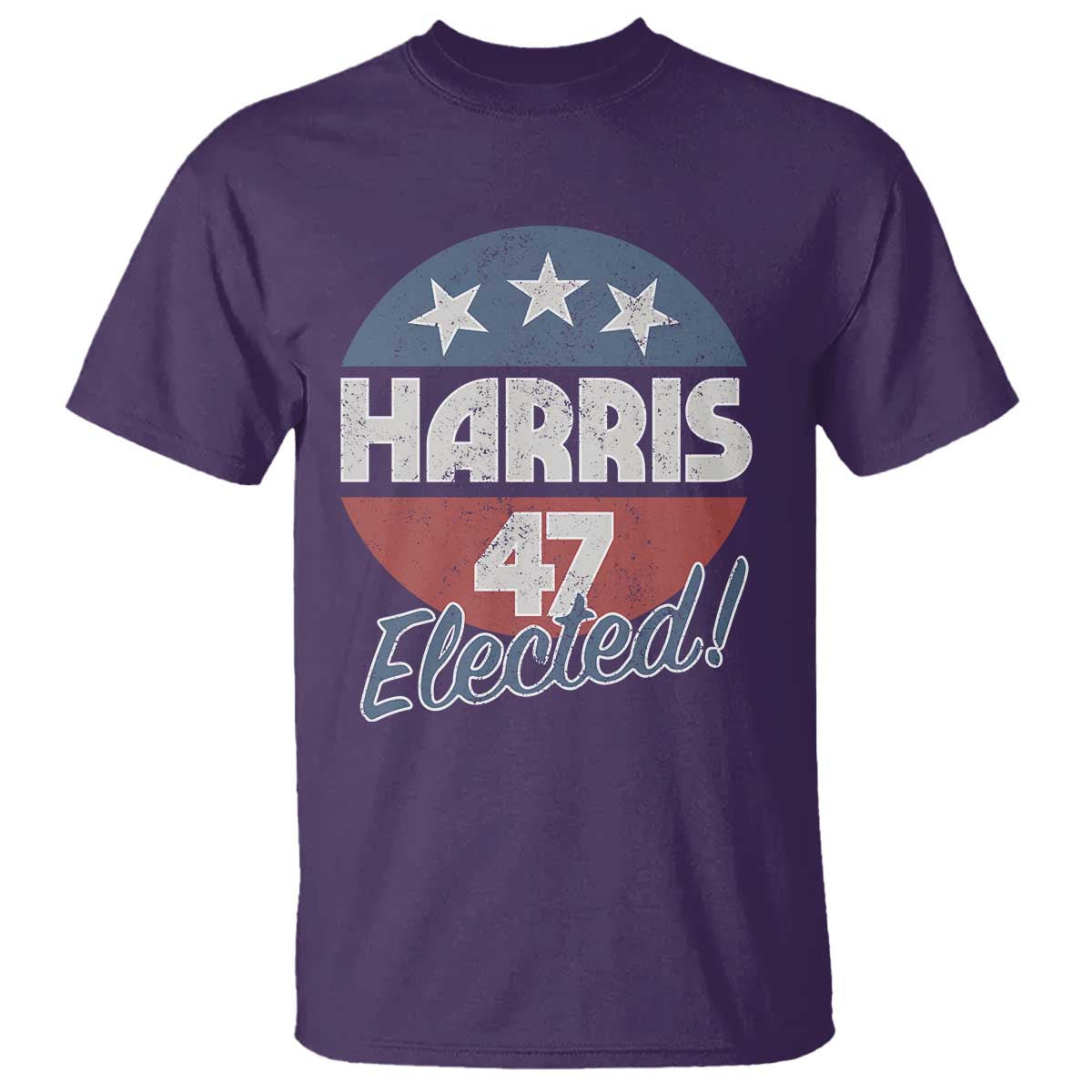 Harris For President T Shirt Harris Elected 47 American Flag - Wonder Print Shop