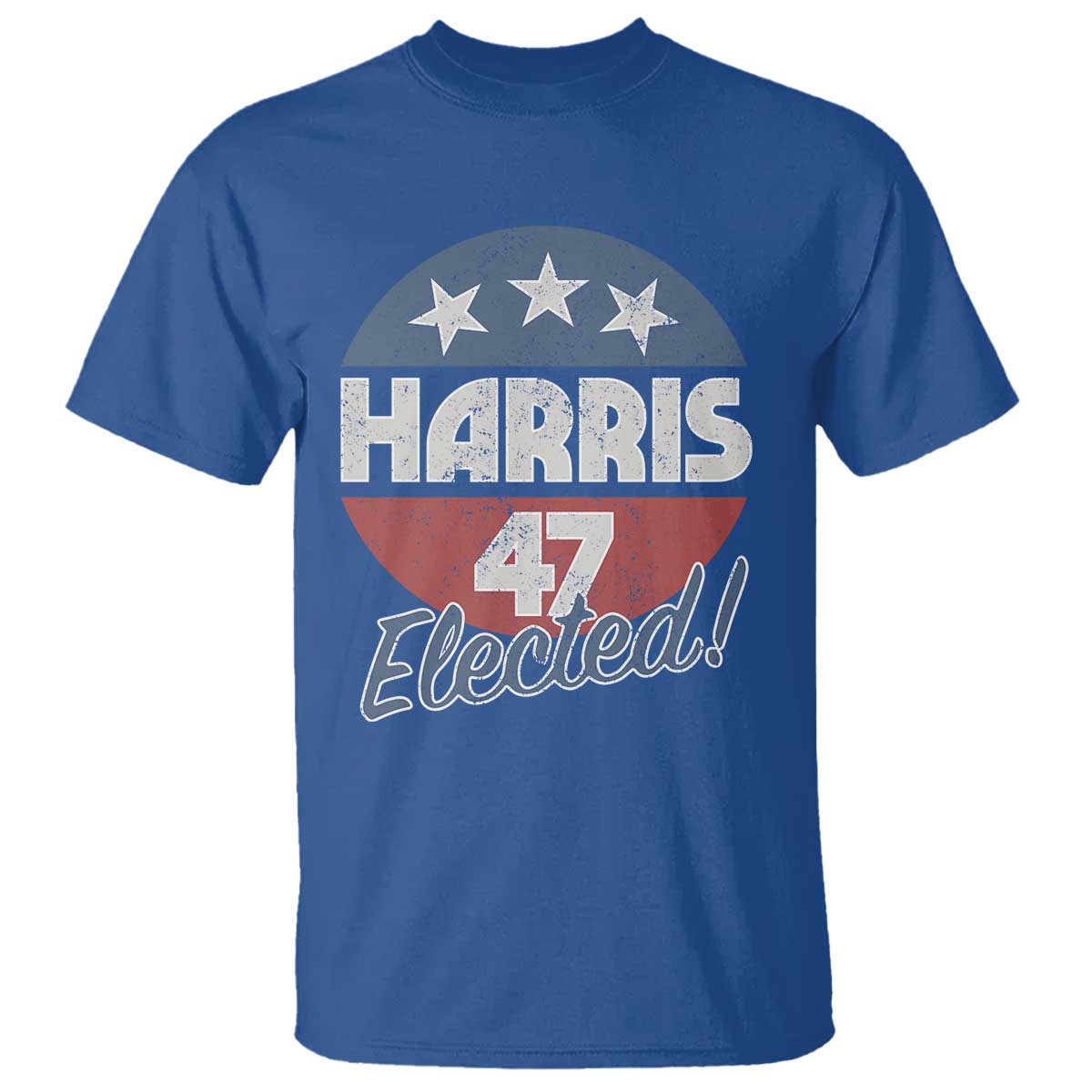 Harris For President T Shirt Harris Elected 47 American Flag - Wonder Print Shop