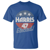 Harris For President T Shirt Harris Elected 47 American Flag - Wonder Print Shop