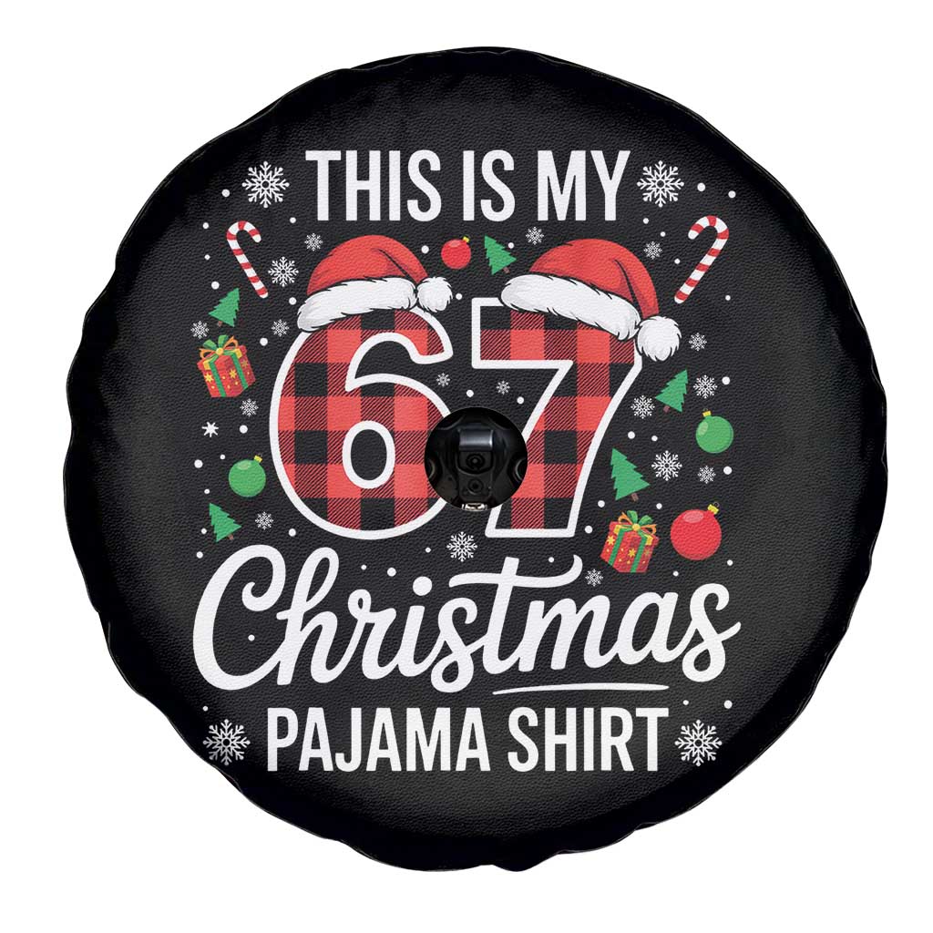 This Is My 67 Christmas Pajama Spare Tire Cover Six Seven Meme Xmas - Wonder Print Shop