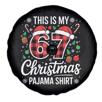 This Is My 67 Christmas Pajama Spare Tire Cover Six Seven Meme Xmas - Wonder Print Shop