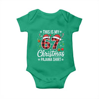 This Is My 67 Christmas Pajama Baby Onesie Six Seven Meme Xmas - Wonder Print Shop