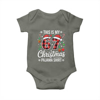 This Is My 67 Christmas Pajama Baby Onesie Six Seven Meme Xmas - Wonder Print Shop