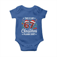 This Is My 67 Christmas Pajama Baby Onesie Six Seven Meme Xmas - Wonder Print Shop