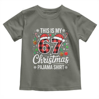 This Is My 67 Christmas Pajama Toddler T Shirt Six Seven Meme Xmas - Wonder Print Shop