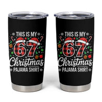 This Is My 67 Christmas Pajama Tumbler Cup Six Seven Meme Xmas - Wonder Print Shop