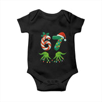 Funny Six Seven Christmas 67 Meme Gen Alpha Slang Elf Hands Baby Onesie - Wonder Print Shop