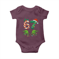 Funny Six Seven Christmas 67 Meme Gen Alpha Slang Elf Hands Baby Onesie - Wonder Print Shop