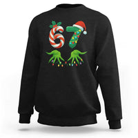 Funny Six Seven Christmas 67 Meme Gen Alpha Slang Elf Hands Sweatshirt - Wonder Print Shop