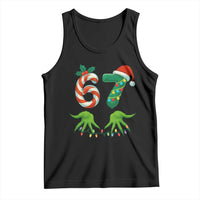 Funny Six Seven Christmas 67 Meme Gen Alpha Slang Elf Hands Tank Top - Wonder Print Shop