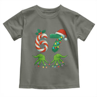 Funny Six Seven Christmas 67 Meme Gen Alpha Slang Elf Hands Toddler T Shirt - Wonder Print Shop