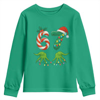 Funny Six Seven Christmas 67 Meme Gen Alpha Slang Elf Hands Youth Sweatshirt - Wonder Print Shop