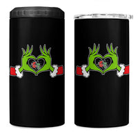 Funny Six Seven Christmas 67 Meme Gen Alpha Elf Heart Hands 4 in 1 Can Cooler Tumbler - Wonder Print Shop