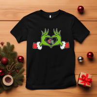 Funny Six Seven Christmas 67 Meme Gen Alpha Elf Heart Hands T Shirt - Wonder Print Shop