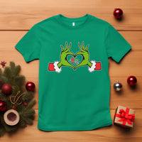 Funny Six Seven Christmas 67 Meme Gen Alpha Elf Heart Hands T Shirt - Wonder Print Shop