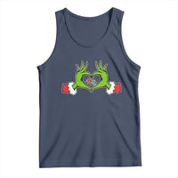 Funny Six Seven Christmas 67 Meme Gen Alpha Elf Heart Hands Tank Top - Wonder Print Shop