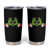 Funny Six Seven Christmas 67 Meme Gen Alpha Elf Heart Hands Tumbler Cup - Wonder Print Shop