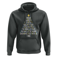 Christian Christmas Hoodie Jesus Wonderful Counselor Mighty God Xmas Tree - Wonder Print Shop