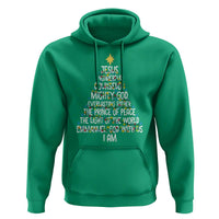 Christian Christmas Hoodie Jesus Wonderful Counselor Mighty God Xmas Tree - Wonder Print Shop