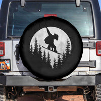 Funny Snowboard Cowboy Moon Snowboarding Winter Sports Spare Tire Cover - Wonder Print Shop